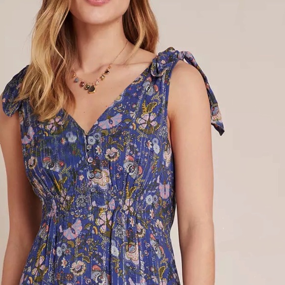 Anthropologie Lyndsey Shimmer Maxi Dress - Picture 3 of 7